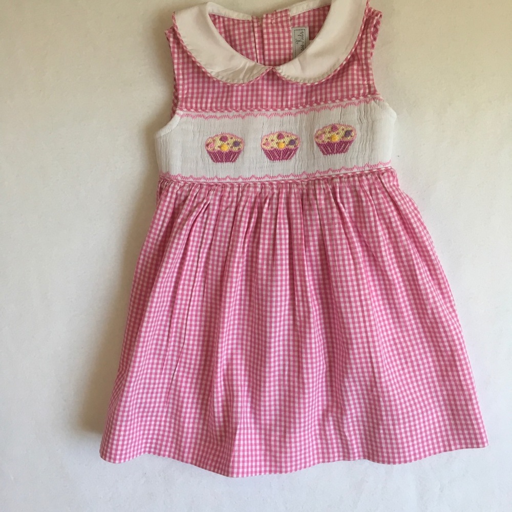 Vintage Fantaisie Kids Cupcake Smocked Dress